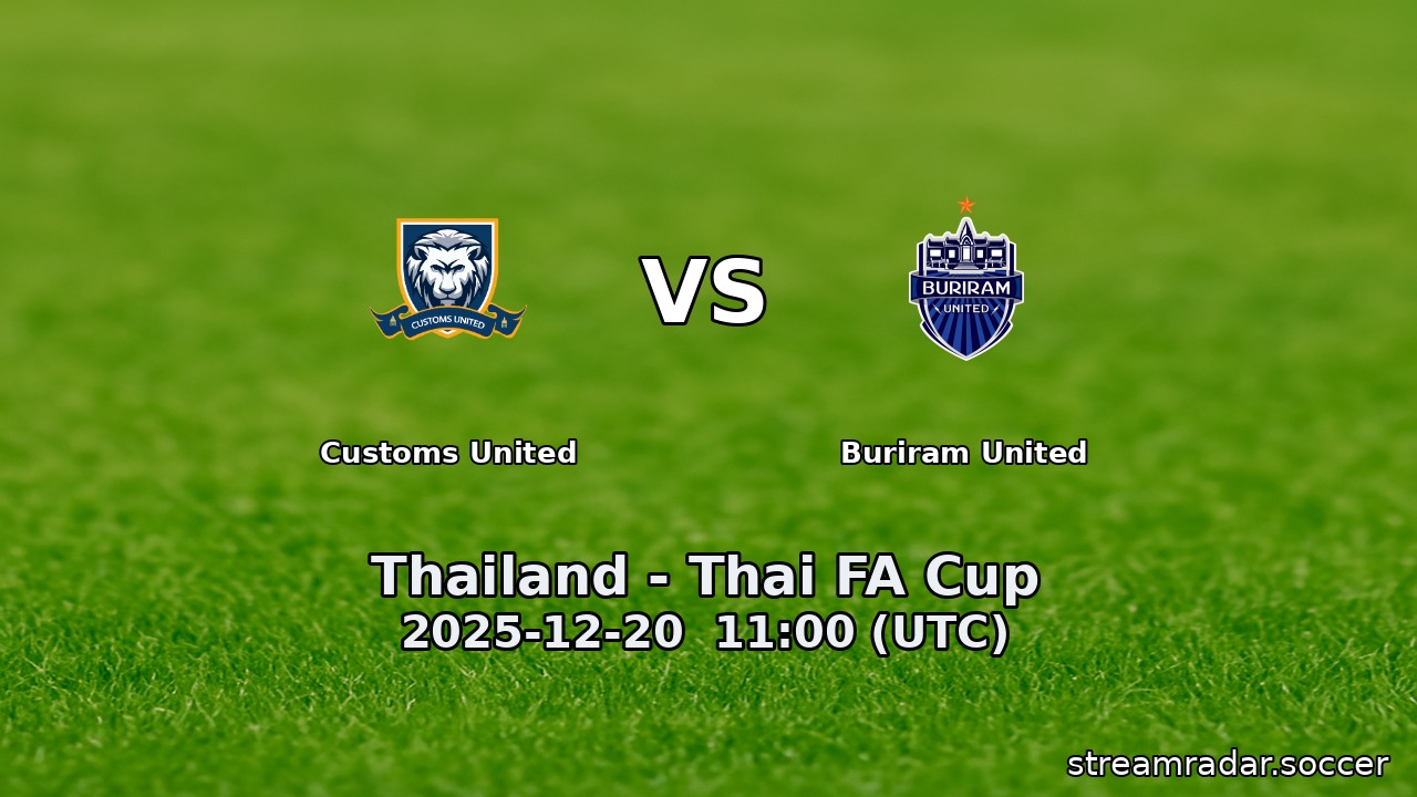 Customs United vs Buriram United