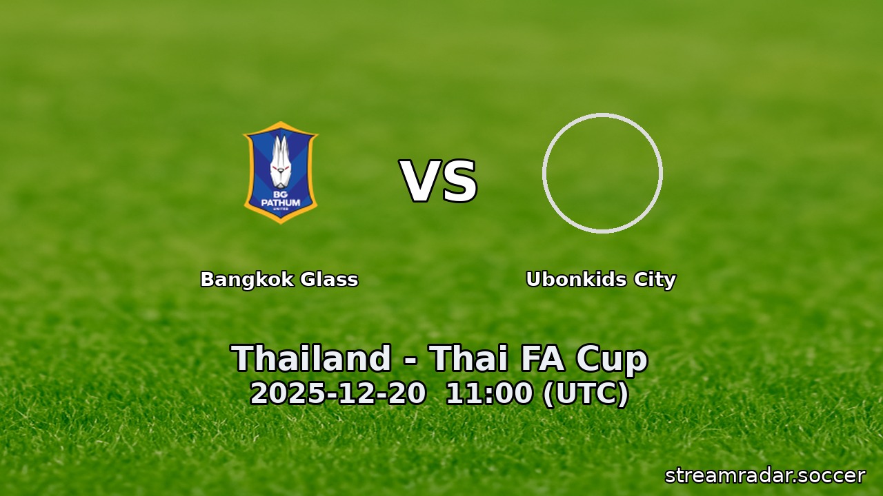 Bangkok Glass vs Ubonkids City