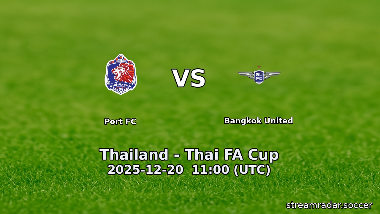 Port FC vs Bangkok United