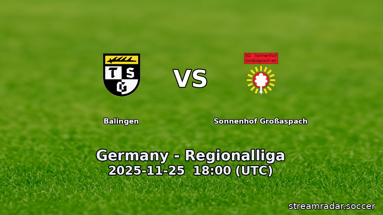 Balingen vs Sonnenhof Großaspach