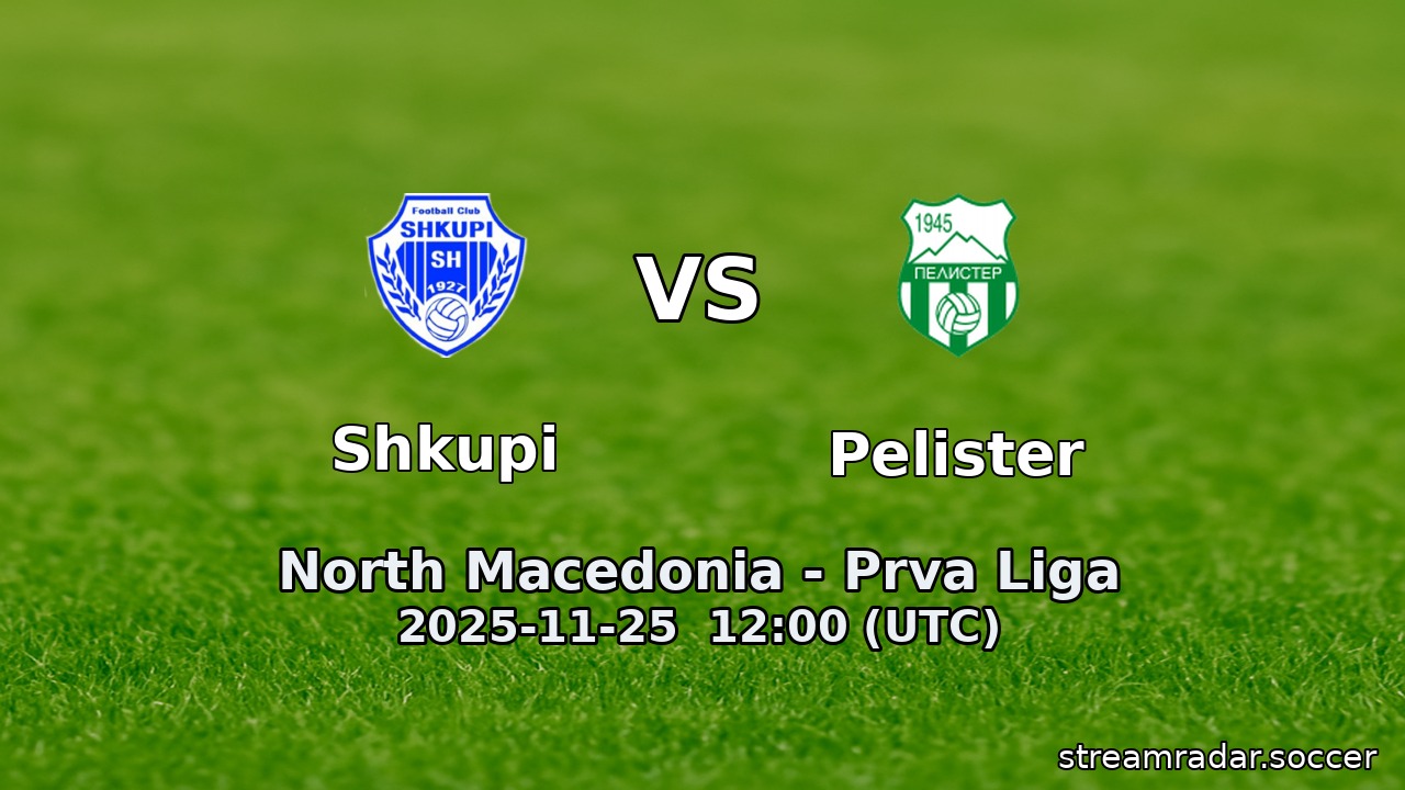 Shkupi vs Pelister