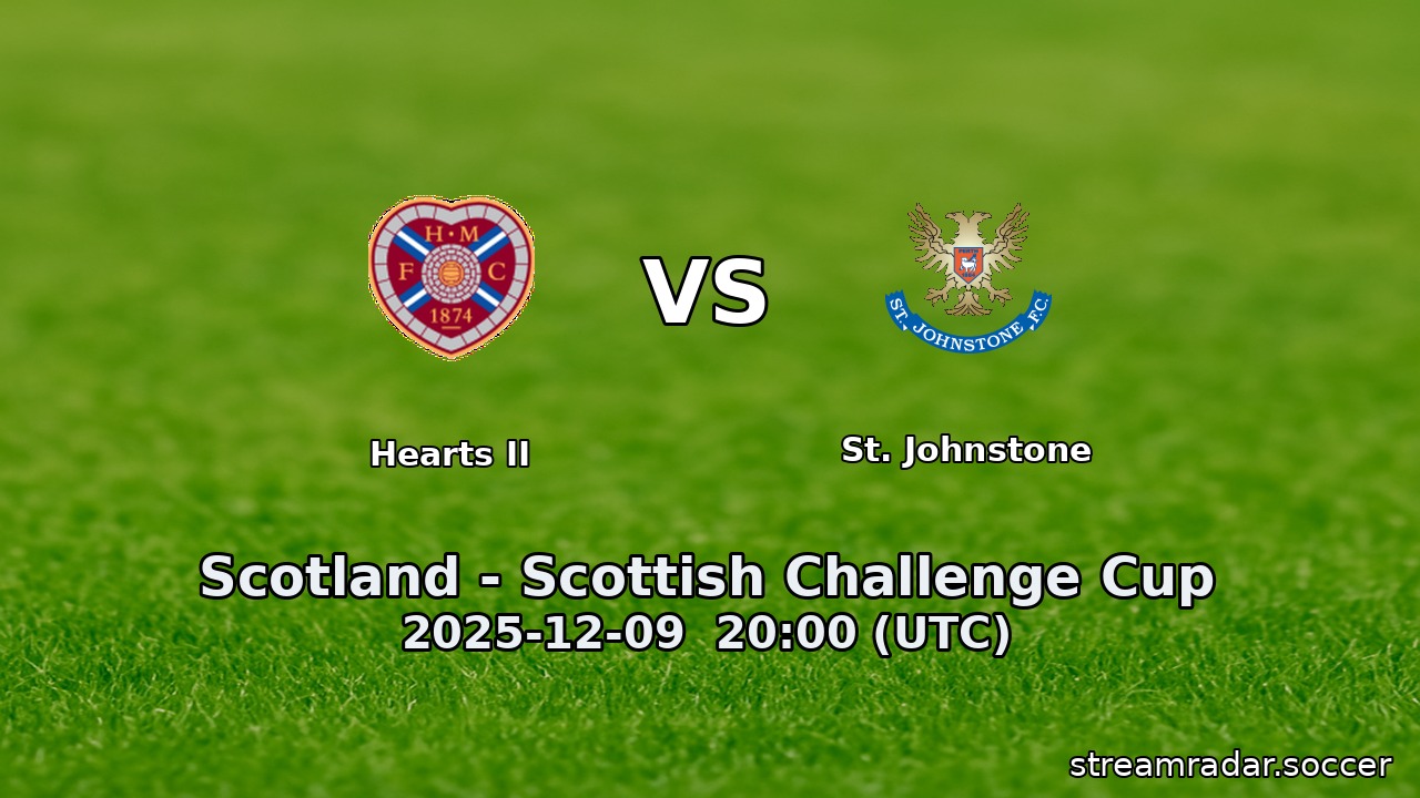 Hearts II vs St. Johnstone
