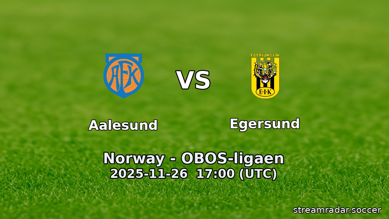 Aalesund vs Egersund