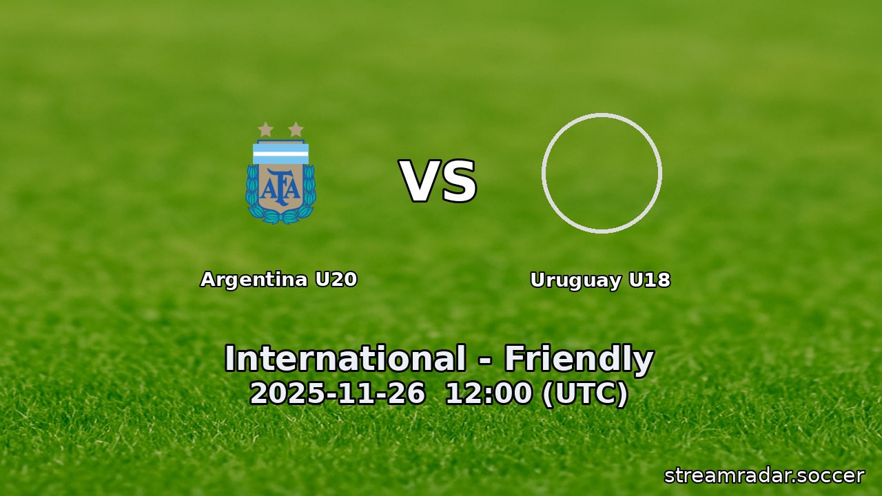 Argentina U20 vs Uruguay U18