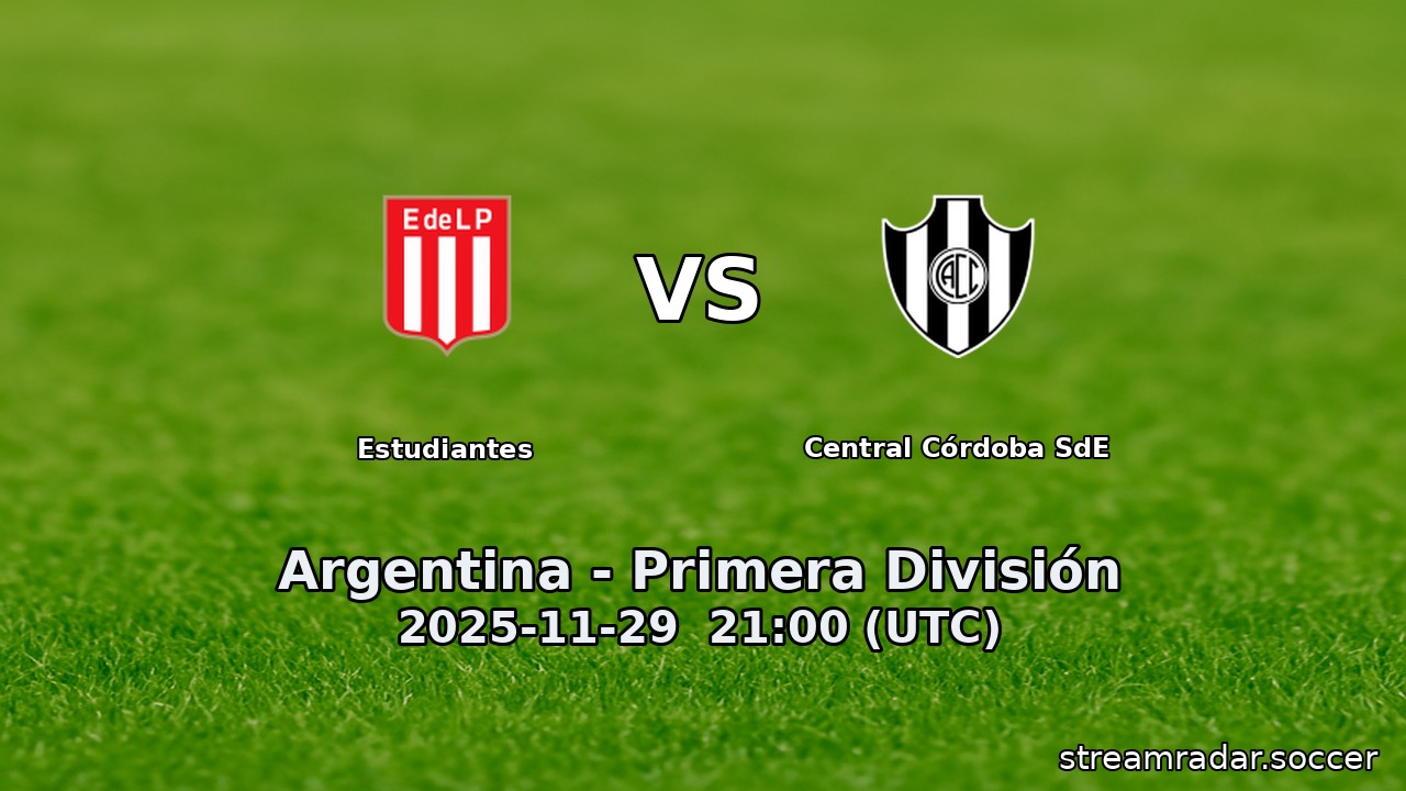 Central Córdoba SdE vs Estudiantes