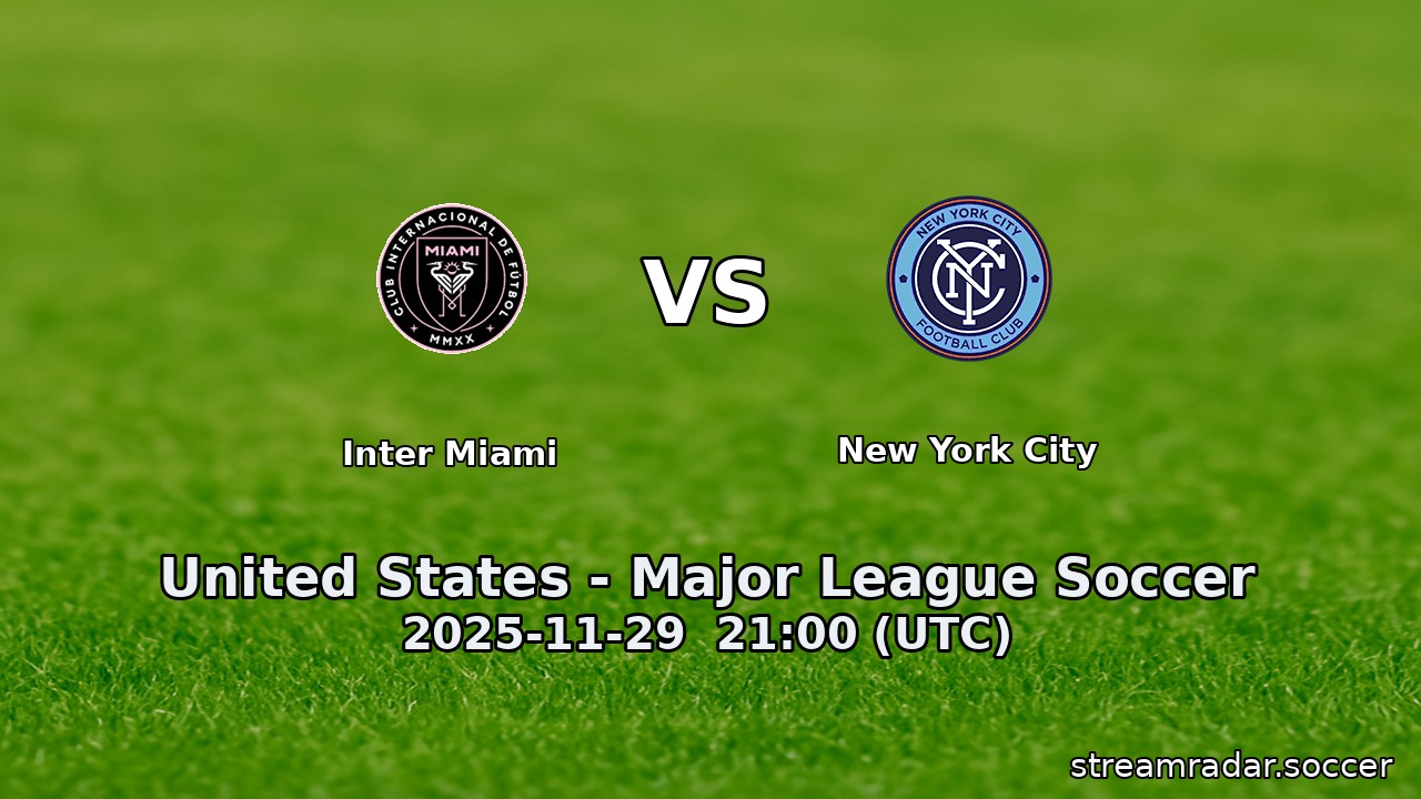 Inter Miami vs New York City