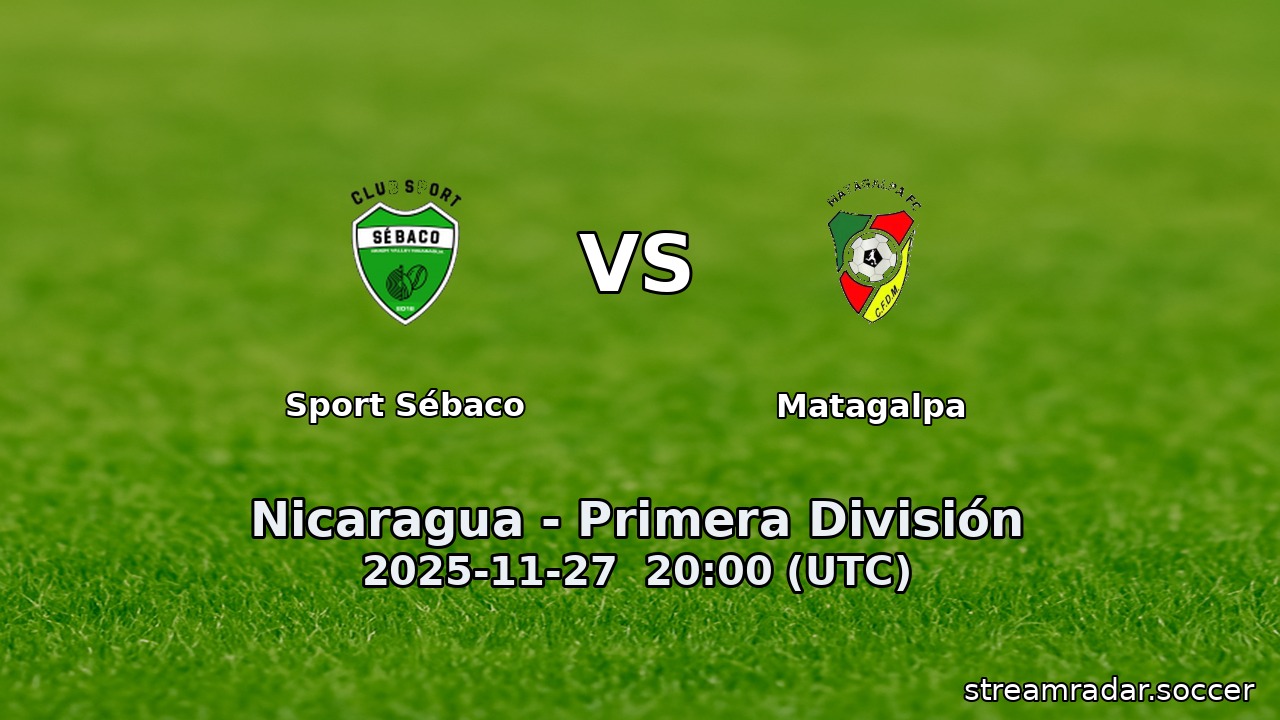 Sport Sébaco vs Matagalpa