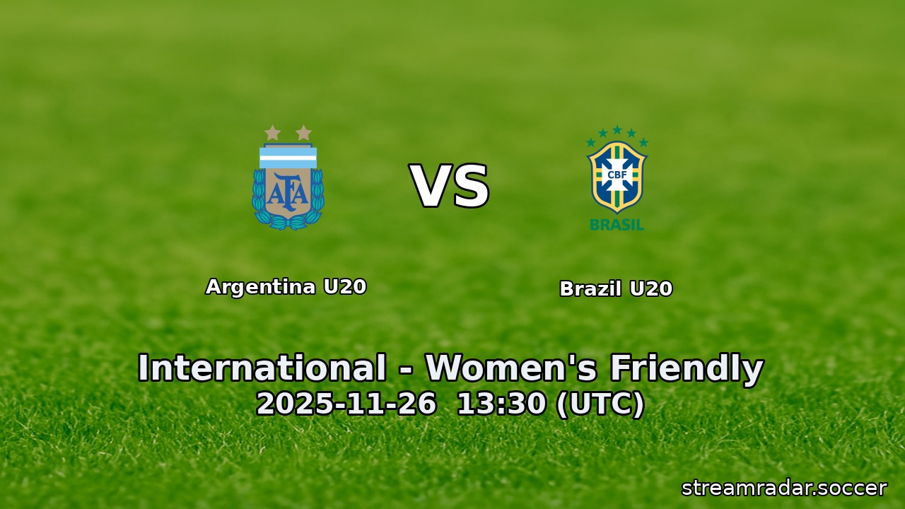 Argentina U20 vs Brazil U20
