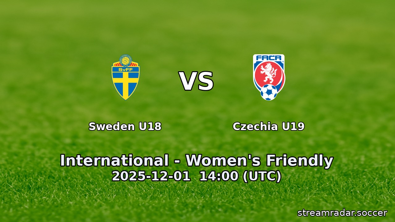 Sweden U18 vs Czechia U19