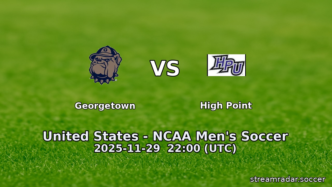 Georgetown vs High Point