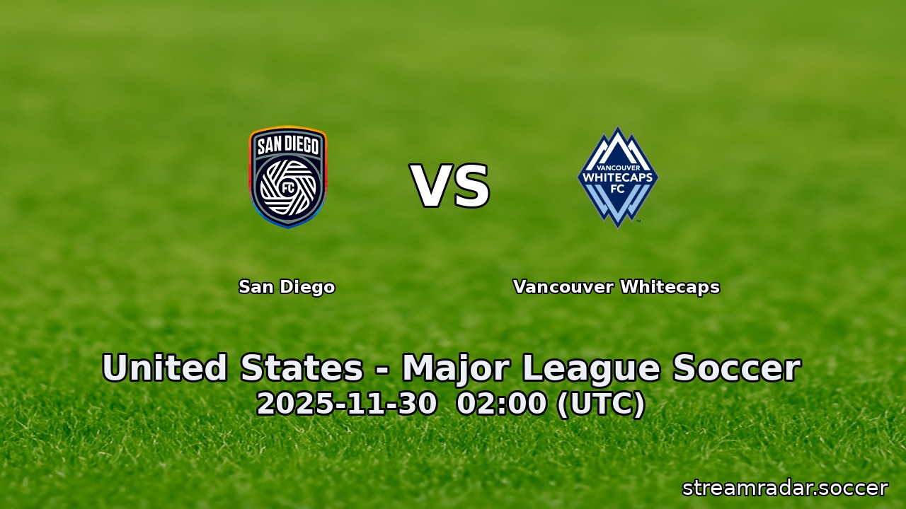 San Diego vs Vancouver Whitecaps