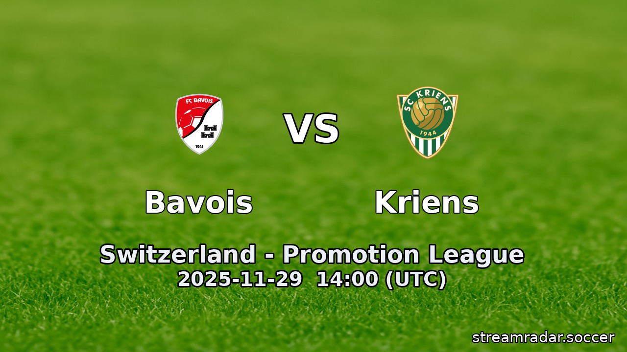 Bavois vs Kriens