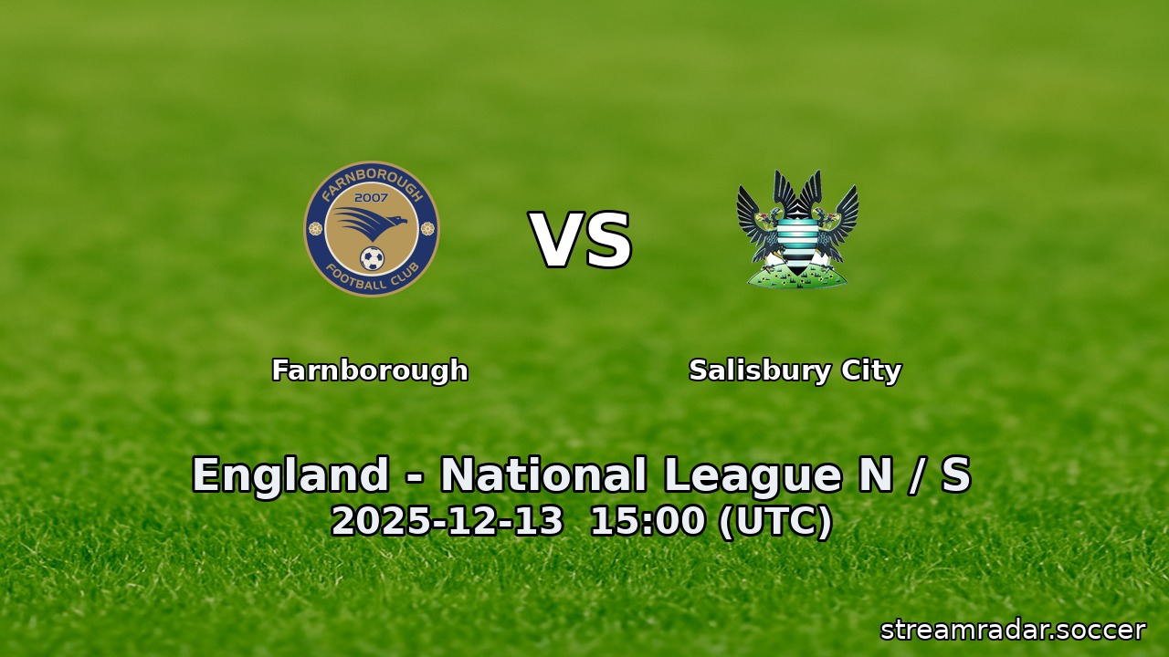 Farnborough vs Salisbury City