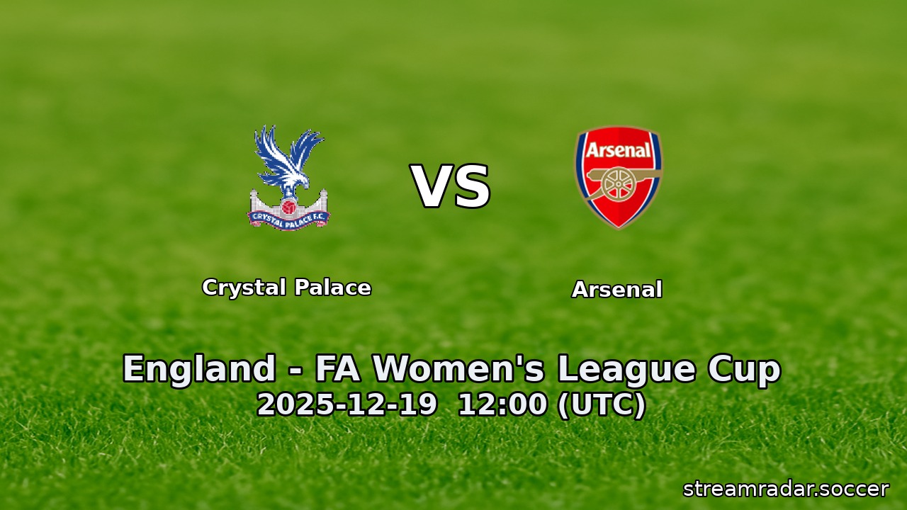 Crystal Palace vs Arsenal