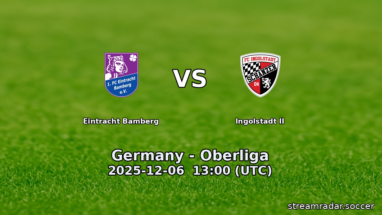 Eintracht Bamberg vs Ingolstadt II