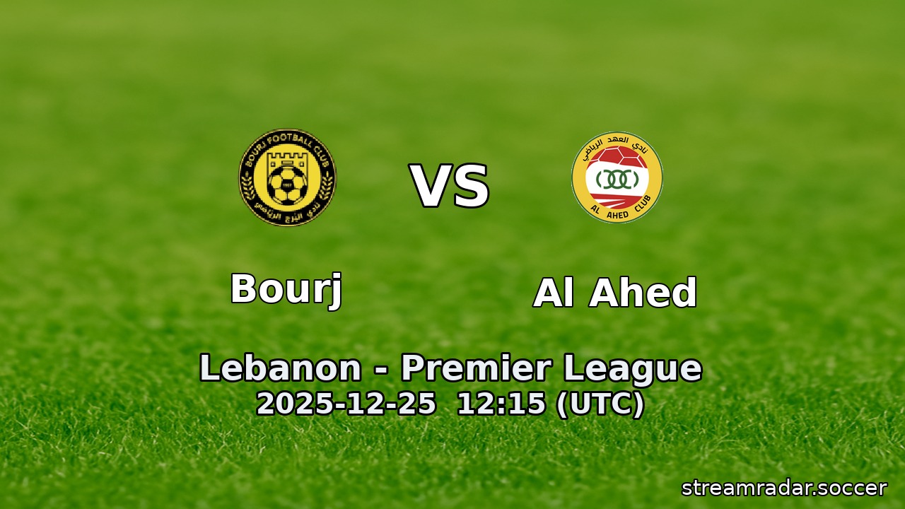 Bourj vs Al Ahed