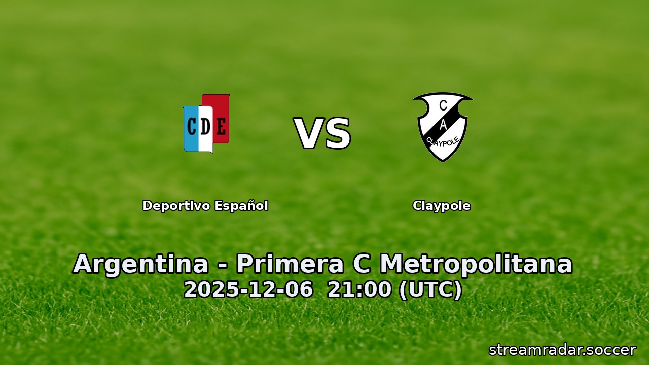 Deportivo Español vs Claypole