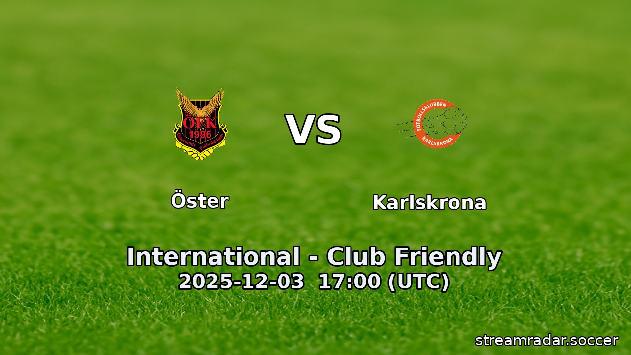 Öster vs Karlskrona