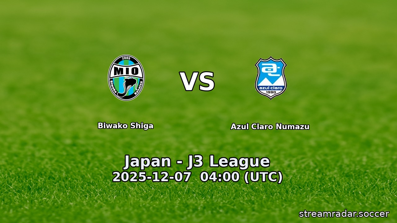 Biwako Shiga vs Azul Claro Numazu