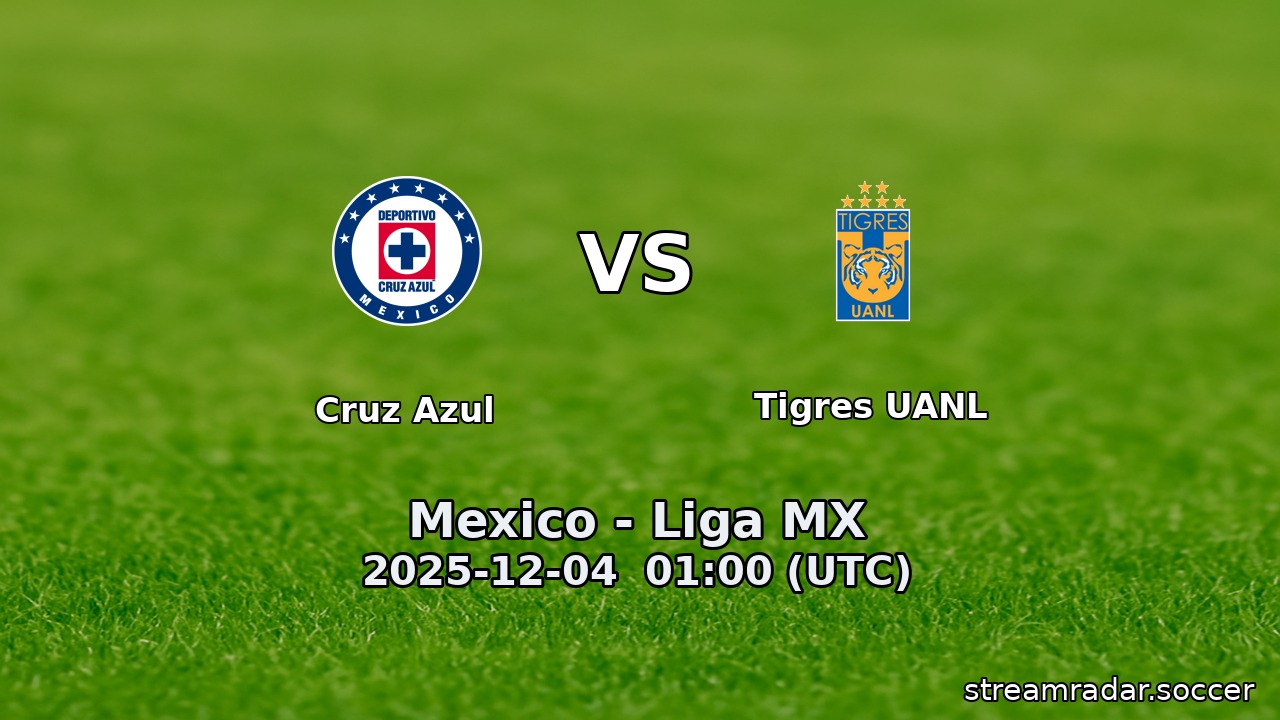 Cruz Azul vs Tigres UANL