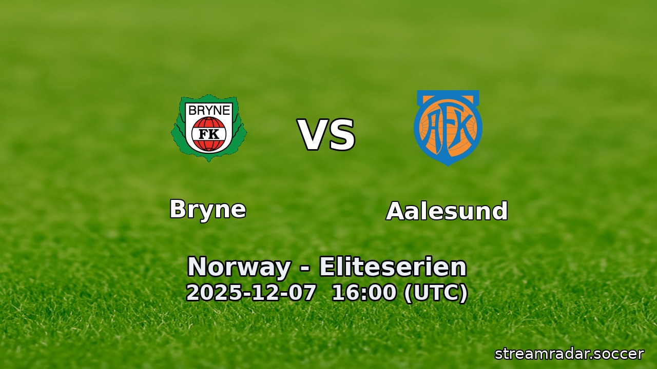 Bryne vs Aalesund