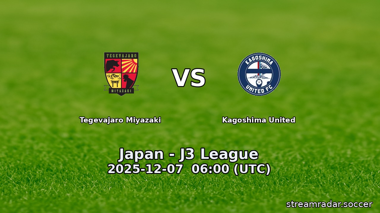 Tegevajaro Miyazaki vs Kagoshima United