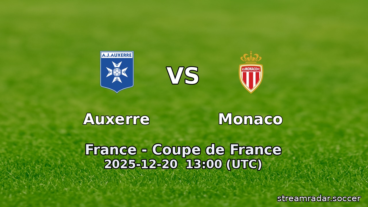 Auxerre vs Monaco