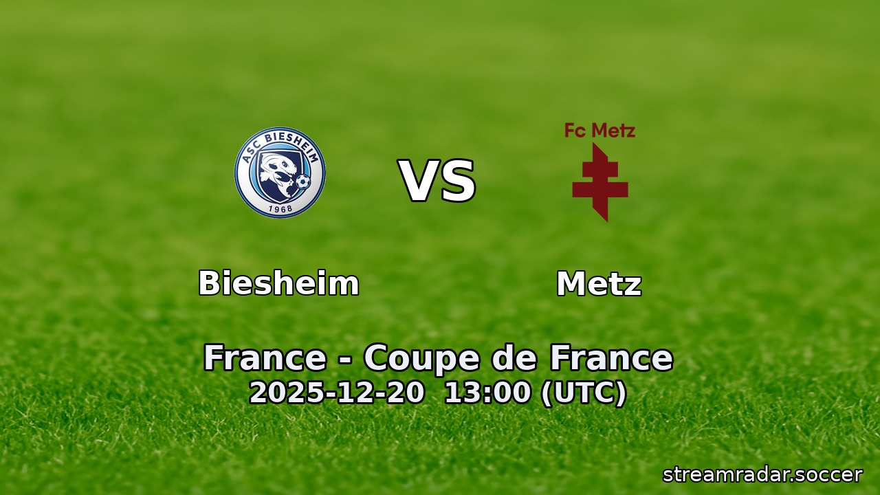 Biesheim vs Metz