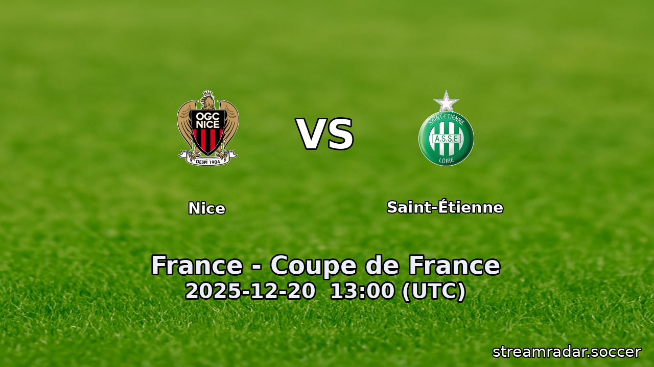 Nice vs Saint-Étienne