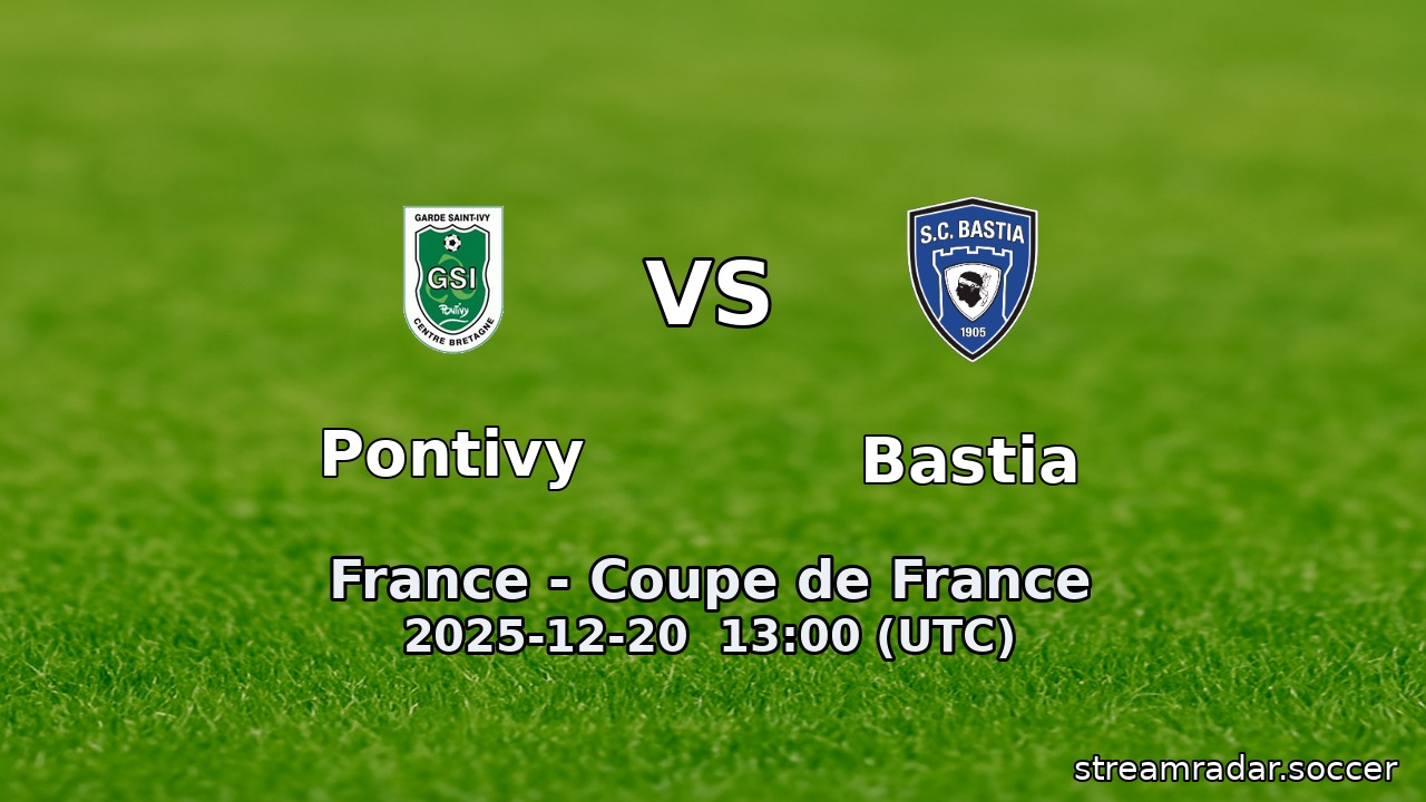 Pontivy vs Bastia