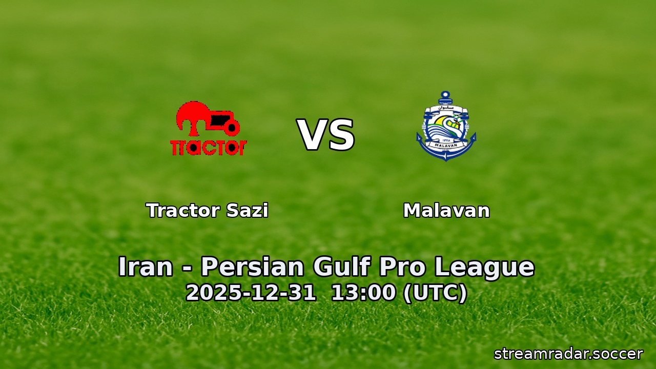 Tractor Sazi vs Malavan