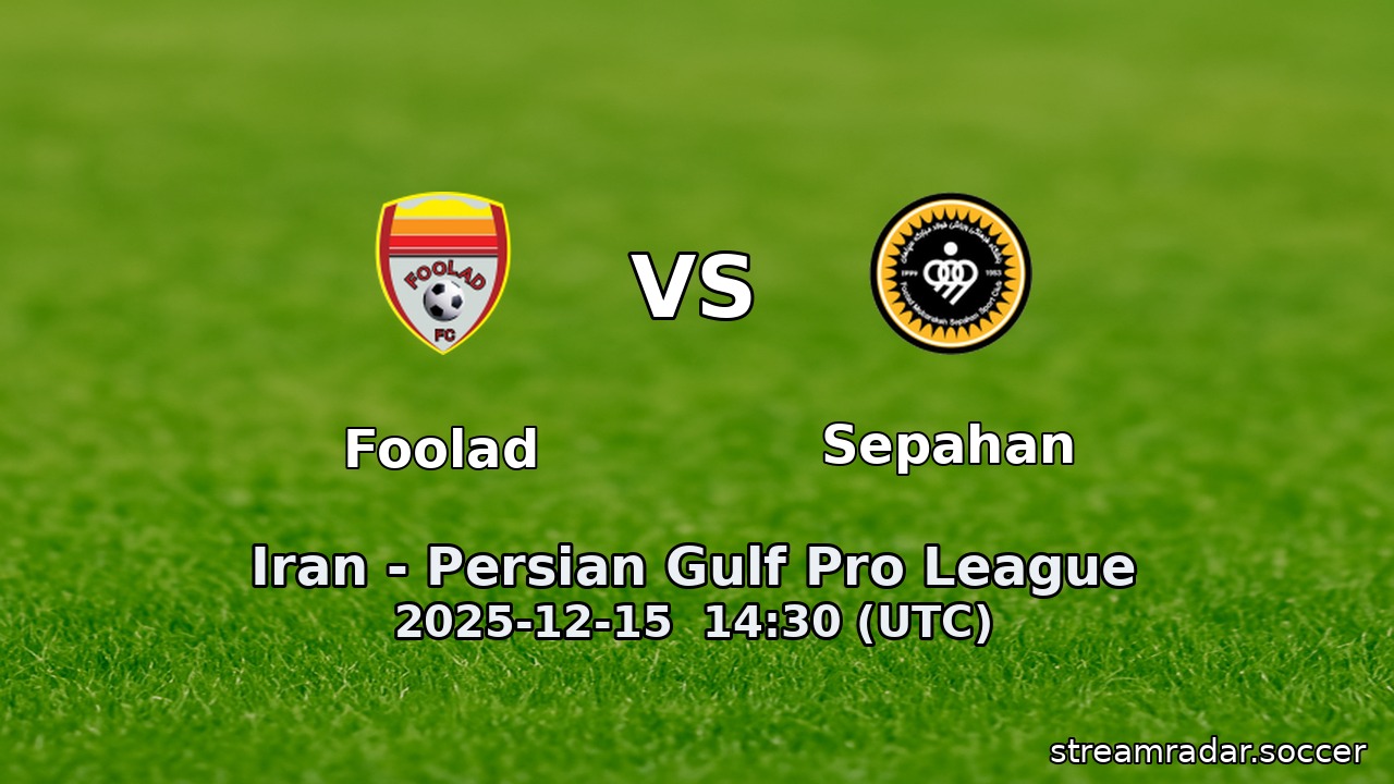Foolad vs Sepahan