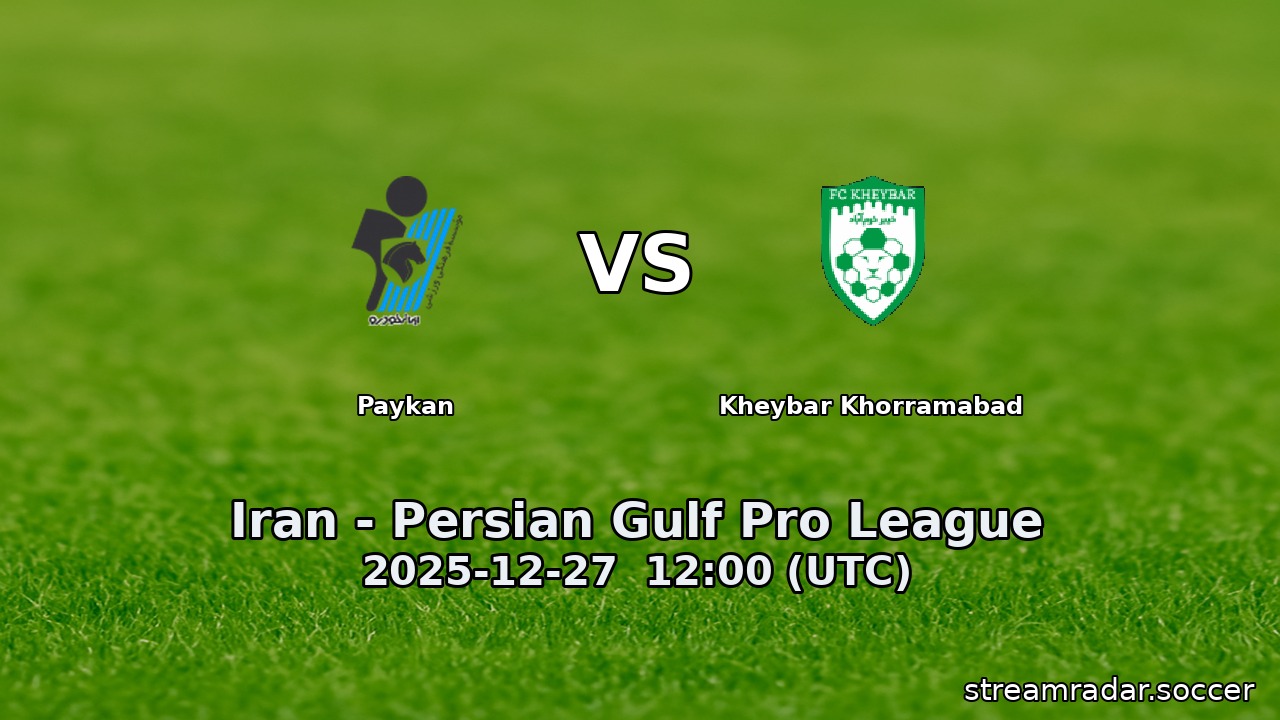 Paykan vs Kheybar Khorramabad