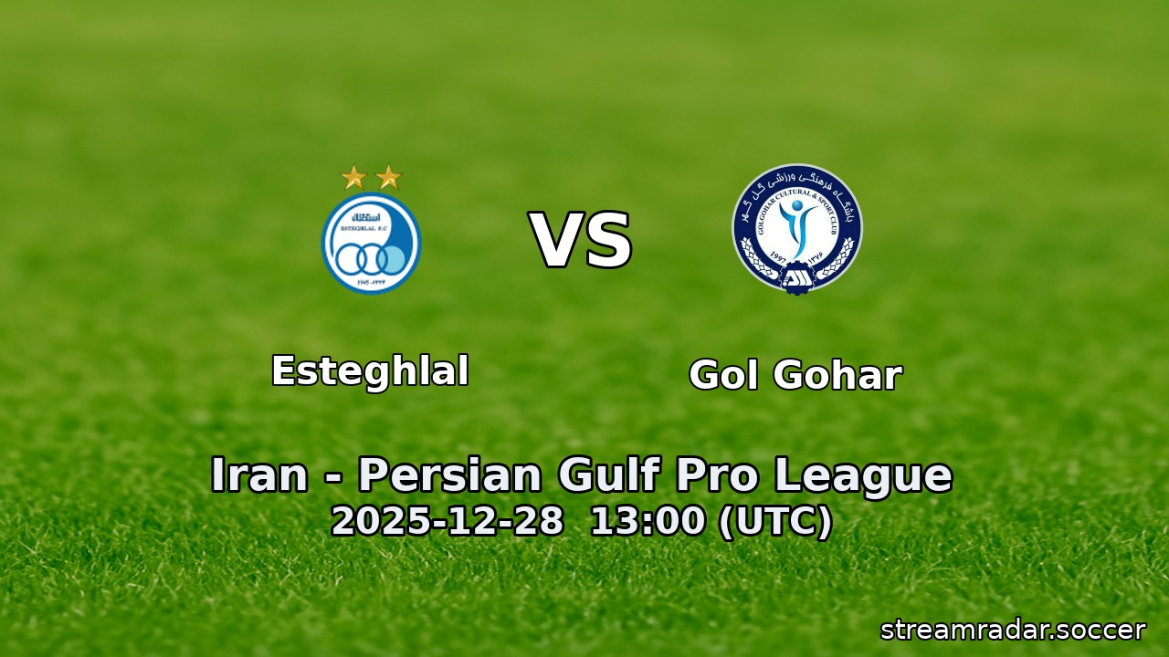 Esteghlal vs Gol Gohar