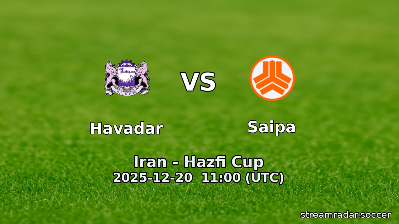 Havadar vs Saipa