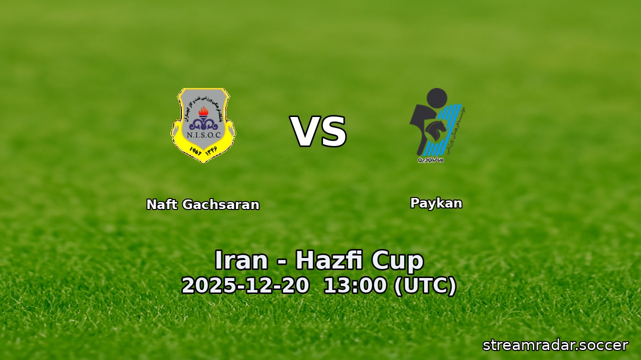 Naft Gachsaran vs Paykan