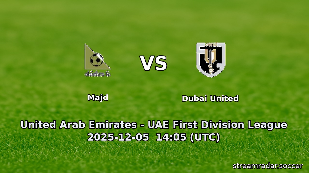 Majd vs Dubai United