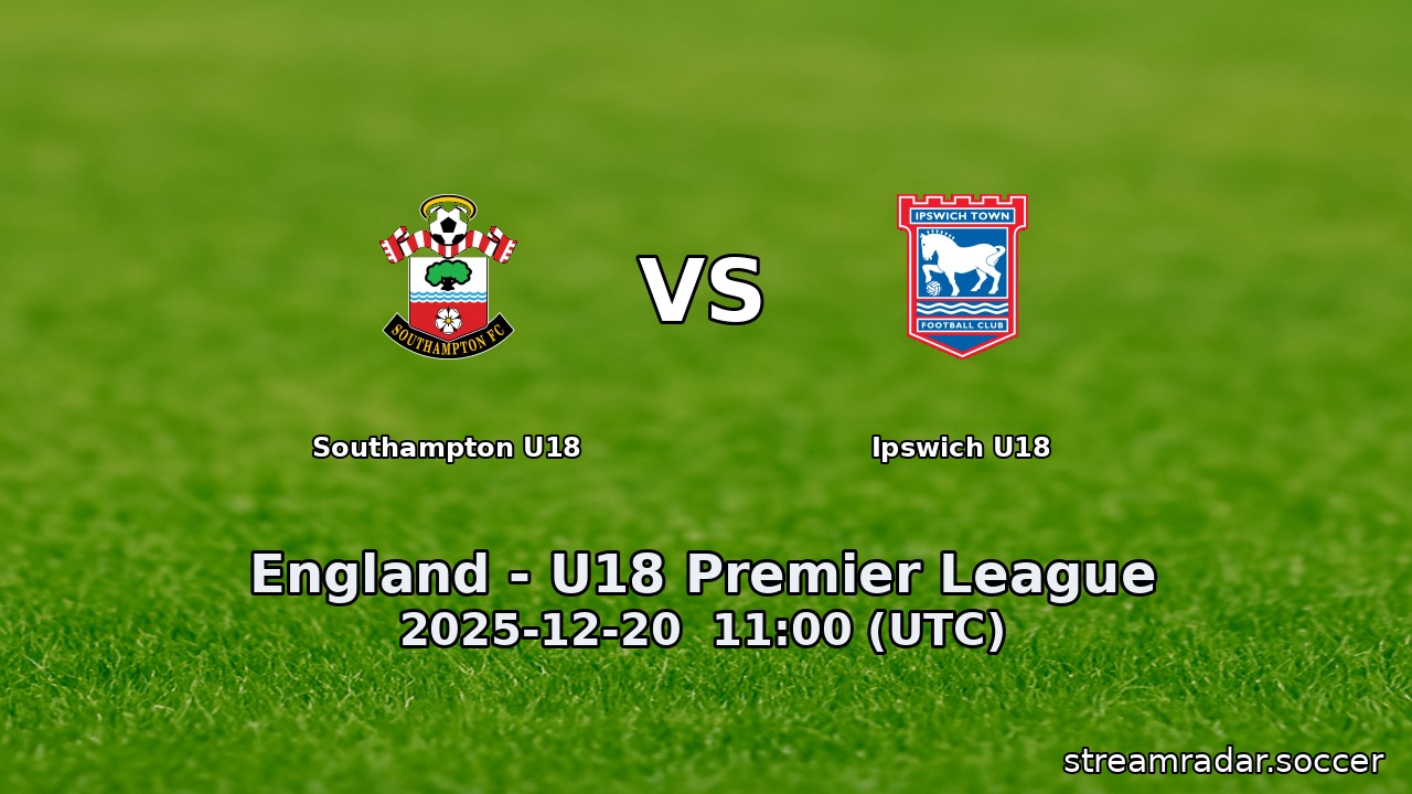 Southampton U18 vs Ipswich U18