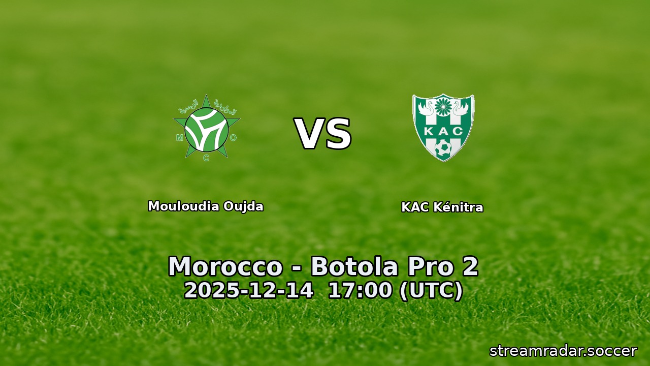 Mouloudia Oujda vs KAC Kénitra