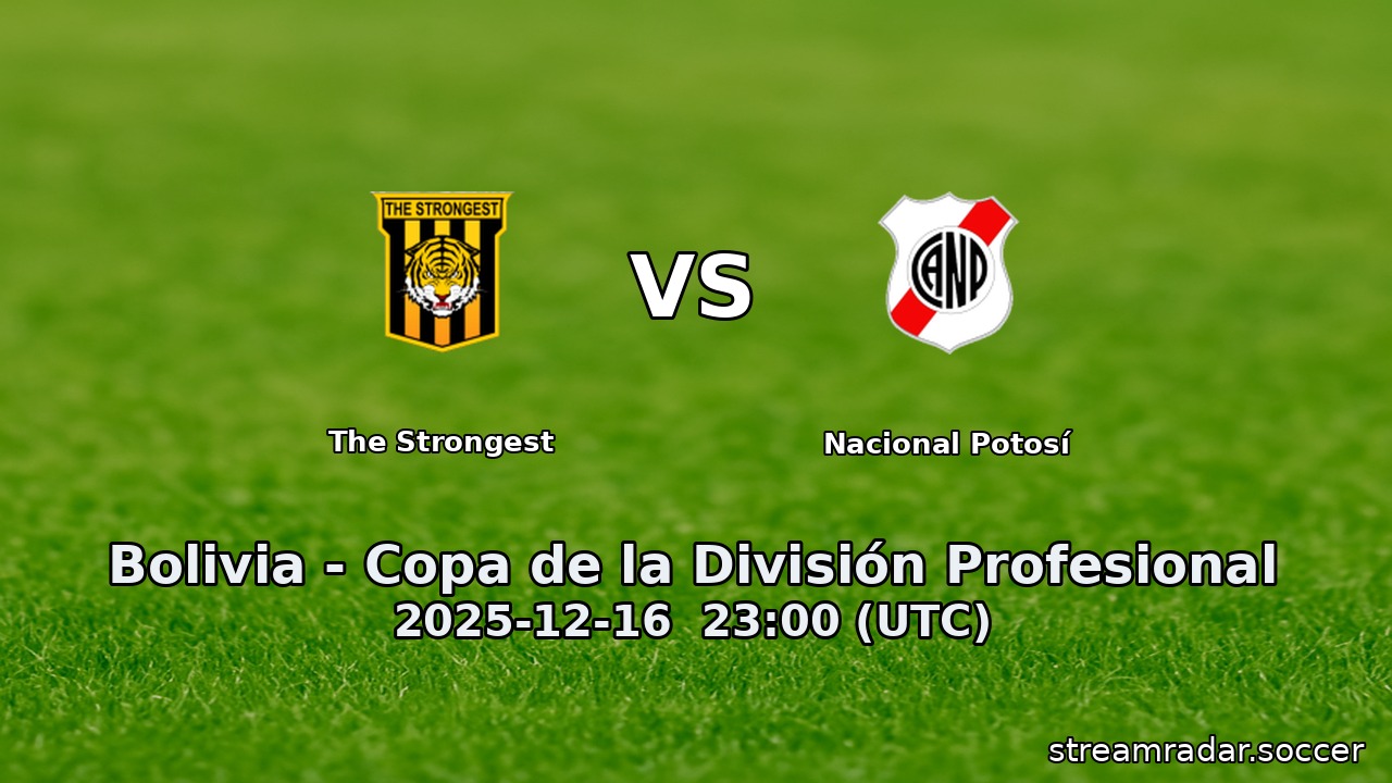 Nacional Potosí vs The Strongest