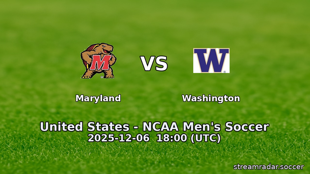 Maryland vs Washington