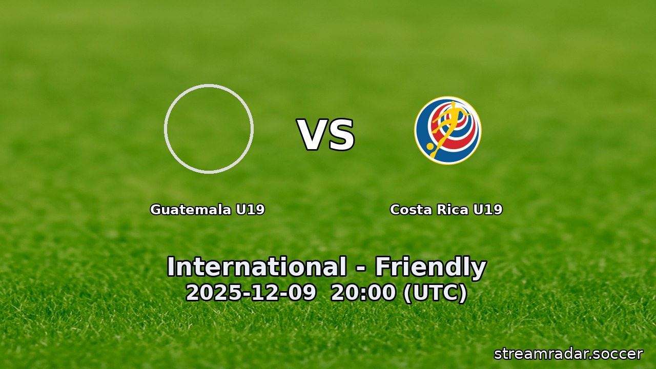 Guatemala U19 vs Costa Rica U19