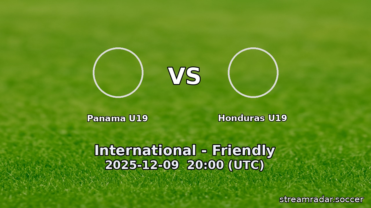 Panama U19 vs Honduras U19
