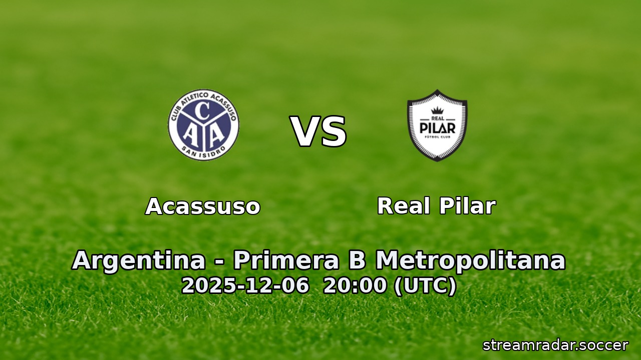 Acassuso vs Real Pilar