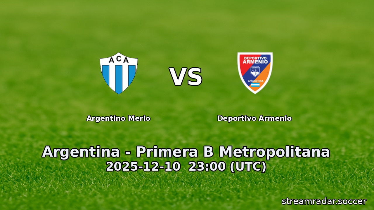 Argentino Merlo vs Deportivo Armenio