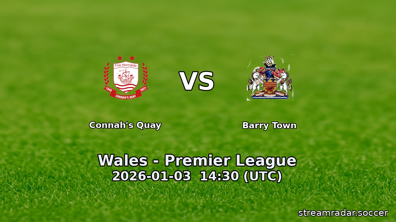 Connah's Quay vs Barry Town