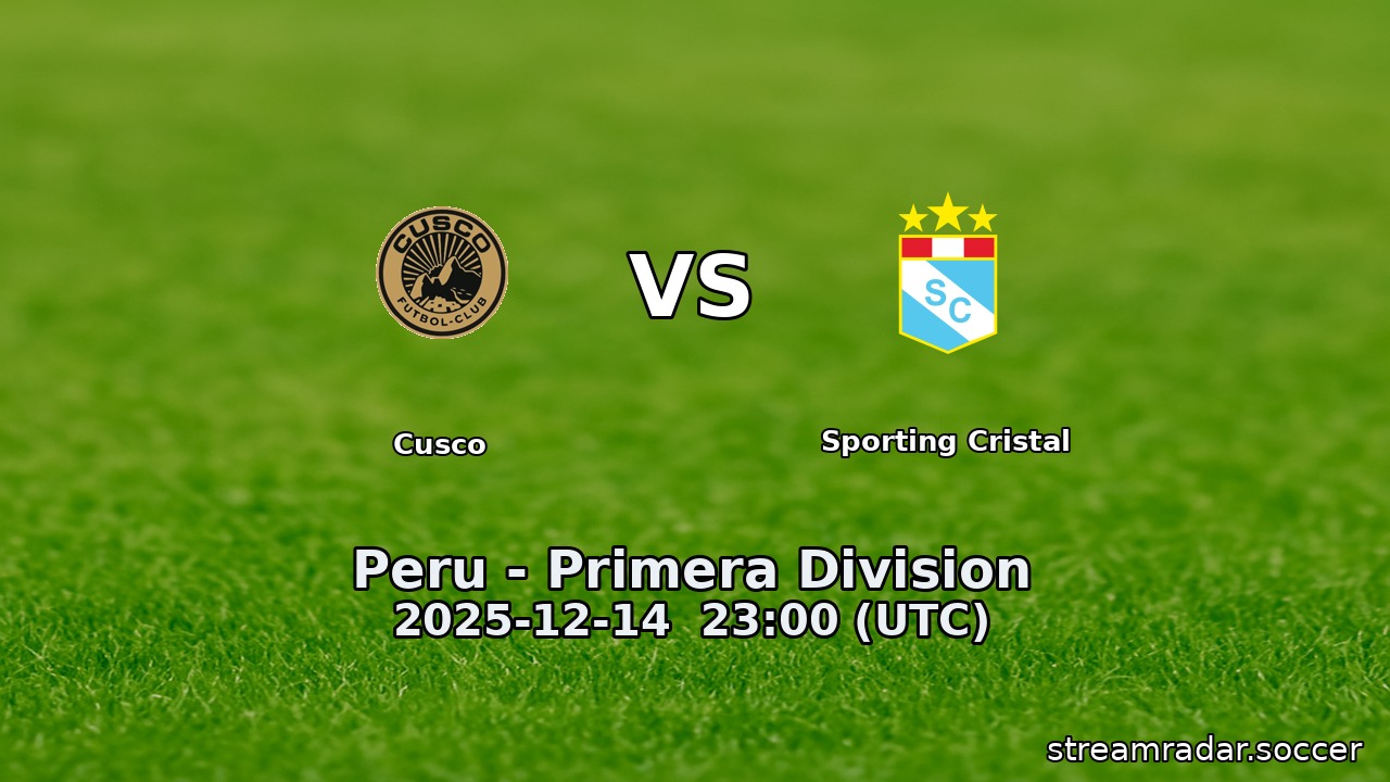 Cusco vs Sporting Cristal
