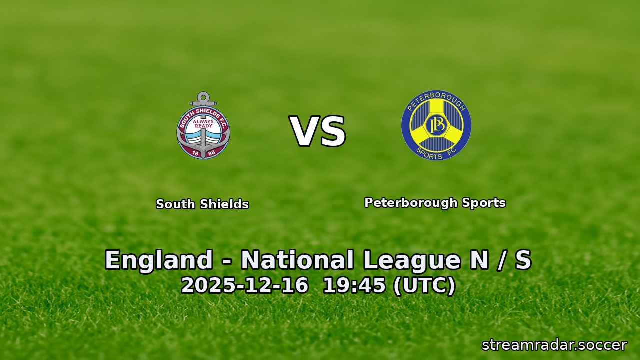 South Shields vs Peterborough Sports