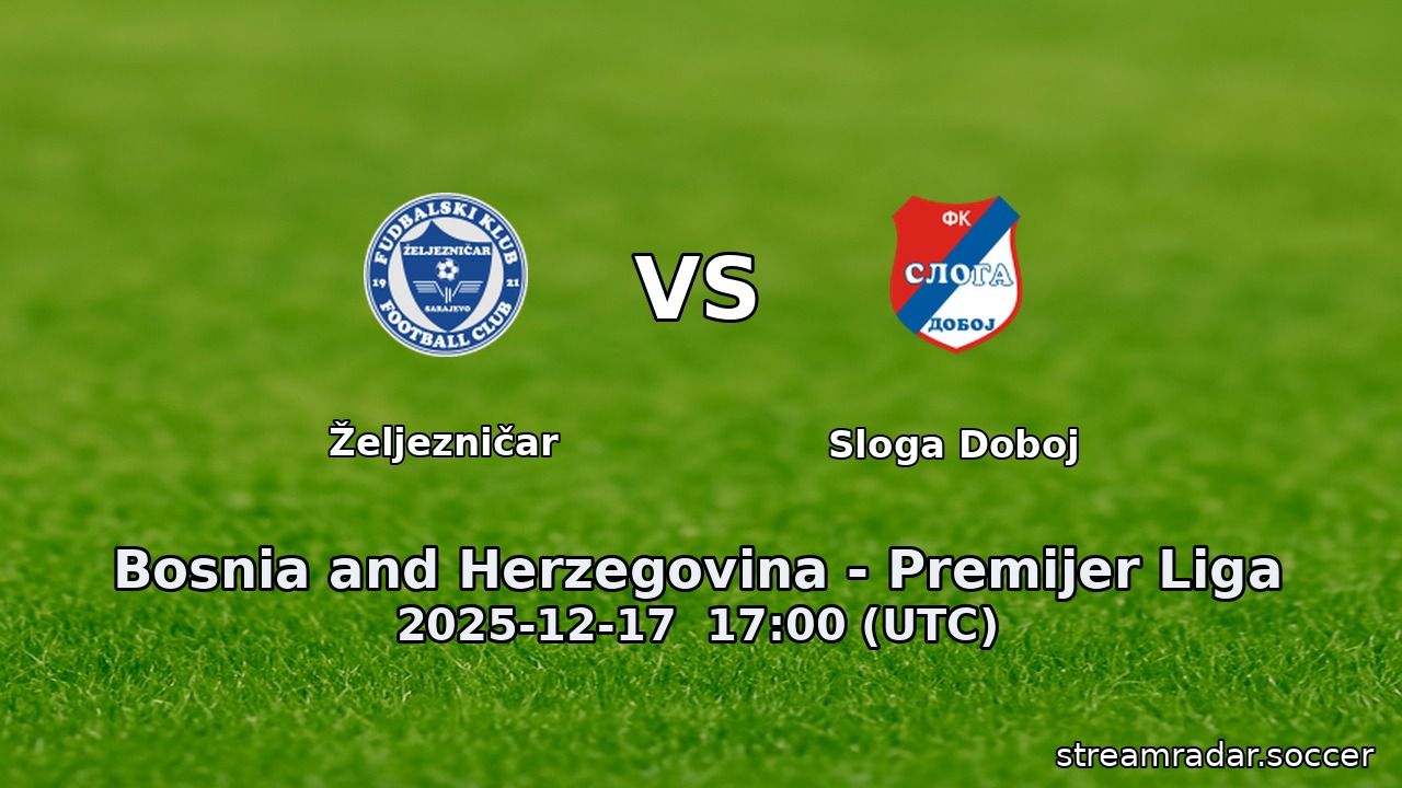 Željezničar vs Sloga Doboj