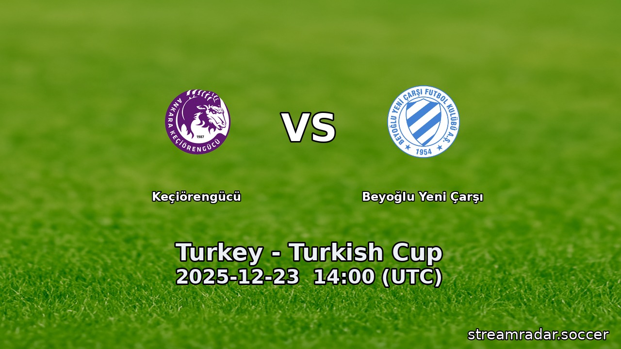 Keçiörengücü vs Beyoğlu Yeni Çarşı